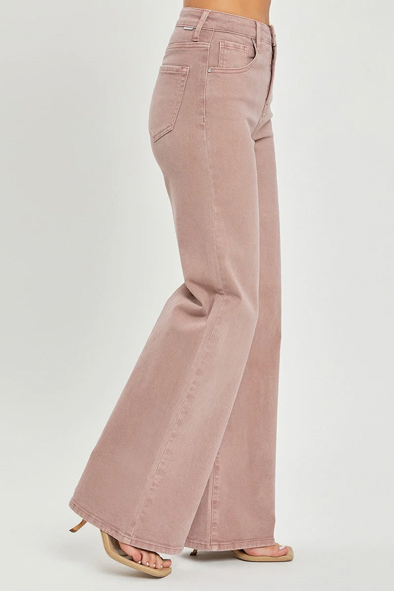 Risen Jeans Hi Rise Tummy Control Jeans - Mauve - Shop All Around Divas