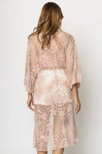 Tonya Lace Kimono - Shop All Around Divas