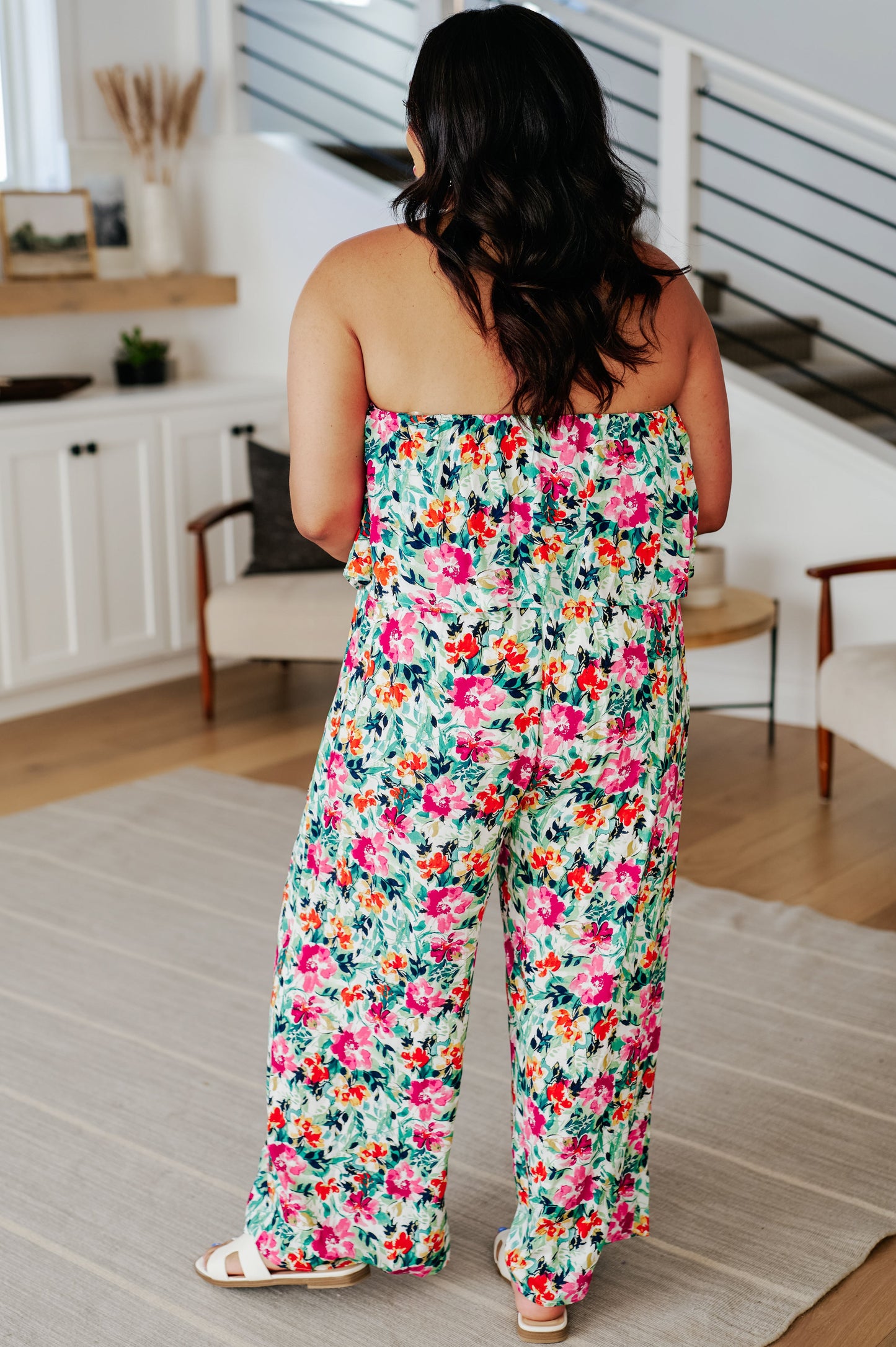 Life of the Party Floral Jumpsuit in Green - Shop All Around Divas