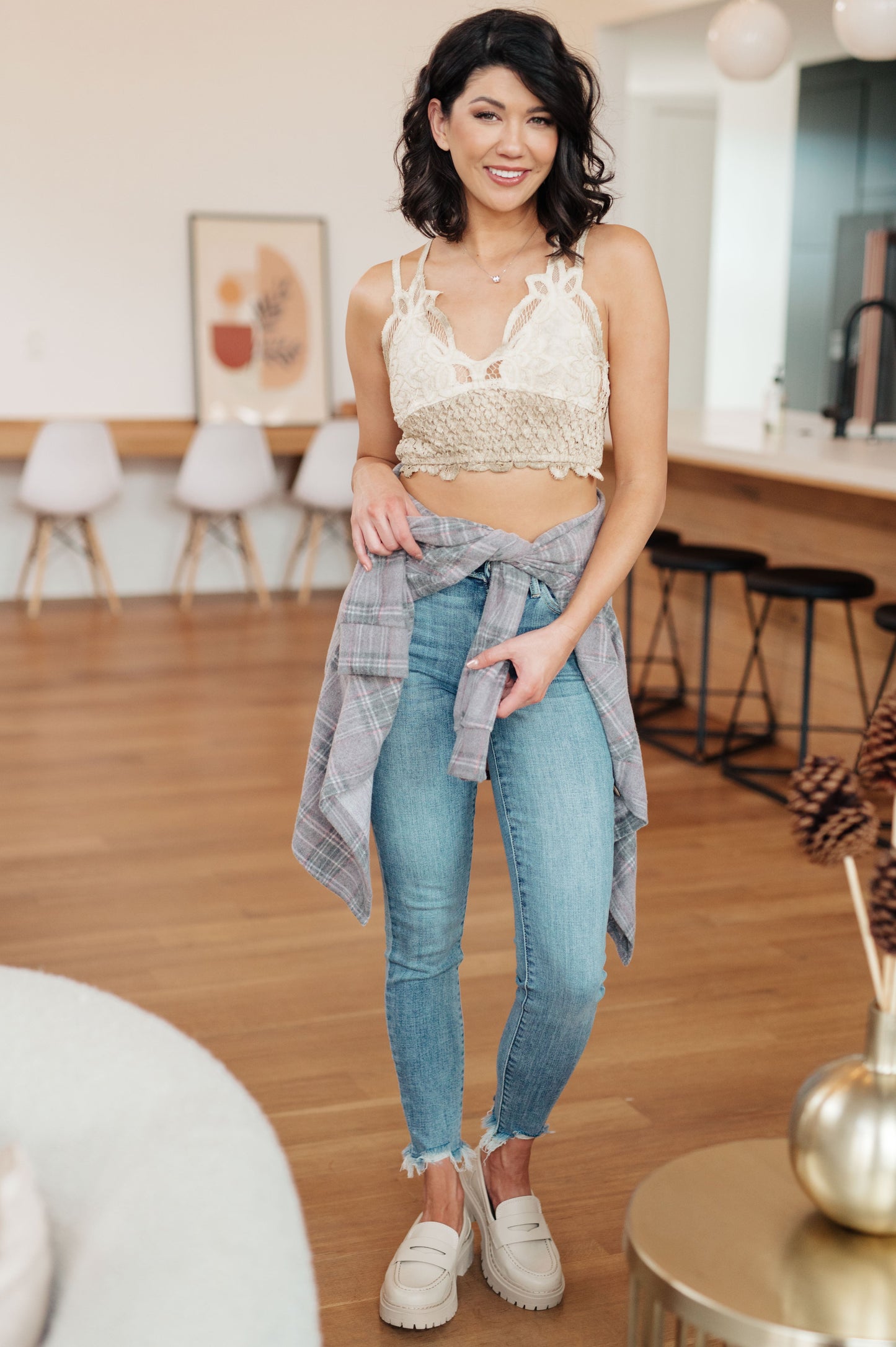 Live In Lace Bralette in Taupe - Shop All Around Divas