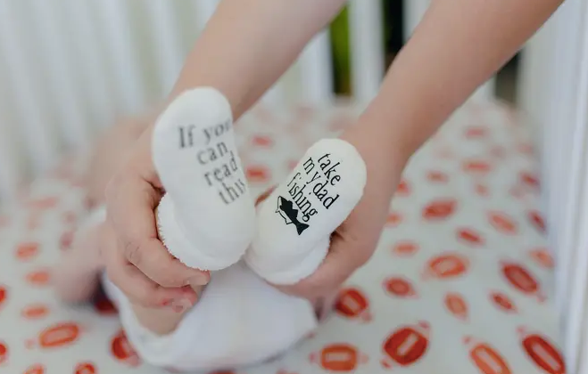 Take Dad Fishing Baby Socks - Shop All Around Divas