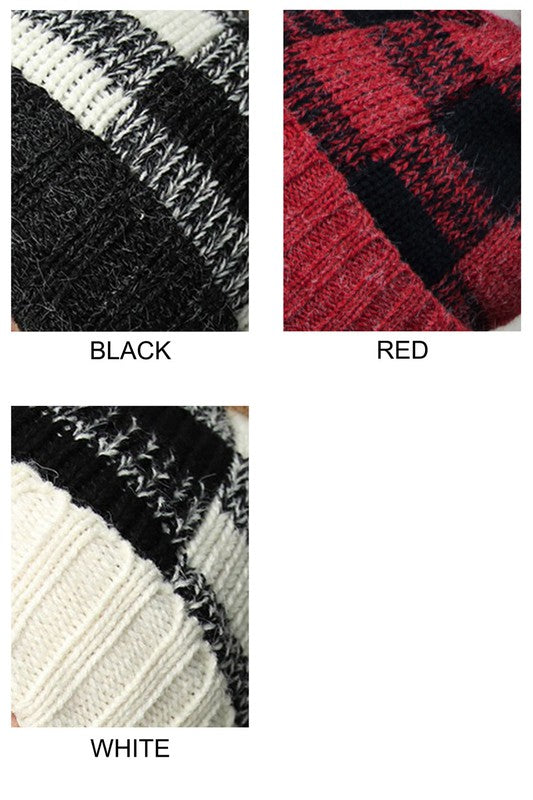 Arden Plaid Beanie Urbanista