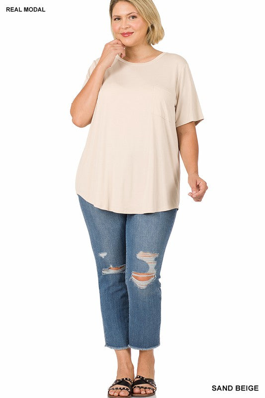 Dahlia Tee - Sand Zenana