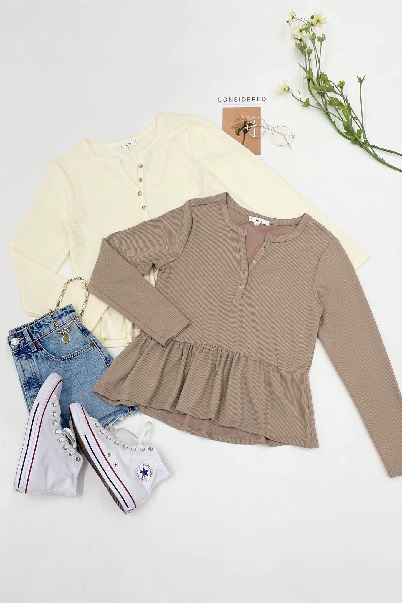 Harlie Henley Top - Shop All Around Divas