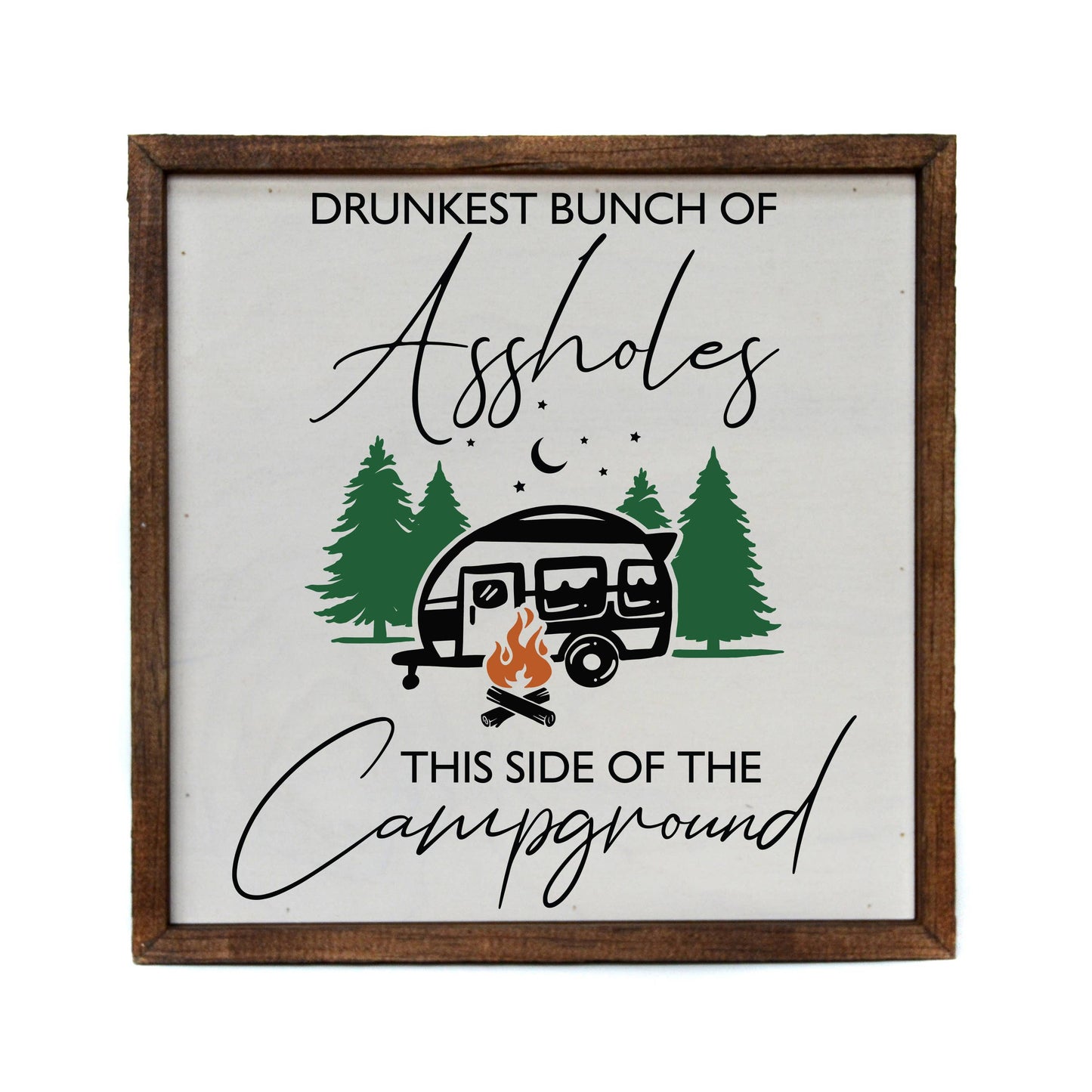 Drunkest Bunch Box Sign Driftless Studios