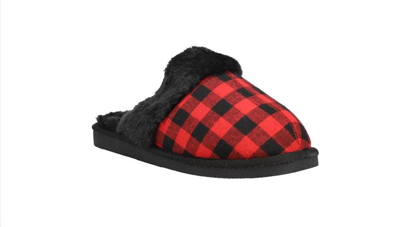 Snooze Slippers - Red Plaid - Shop All Around Divas