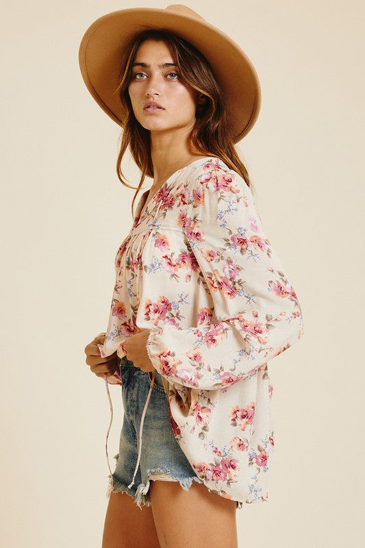 Rachel Floral Top Ces Femme
