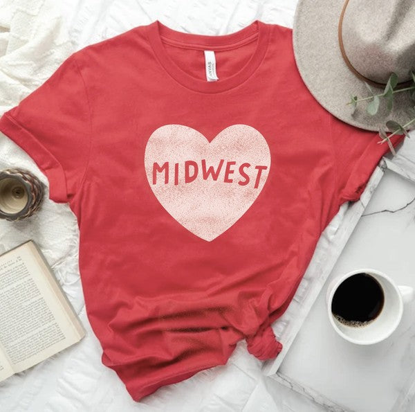 Midwest Heart Tee Oat Collection