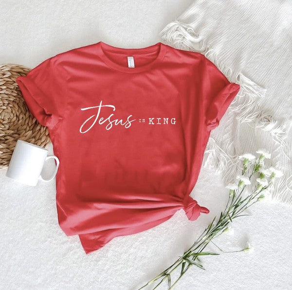 Jesus Is King Tee oat