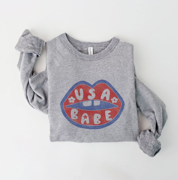 USA Babe Pullover Oat Collection
