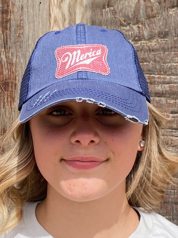 Merica Navy Hat Shop My Boutique