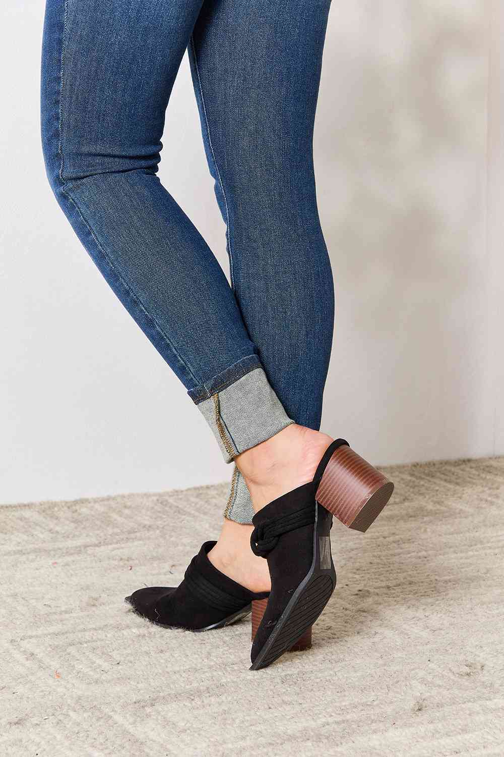 East Lion Corp Pointed-Toe Braided Trim Mules - Shop All Around Divas
