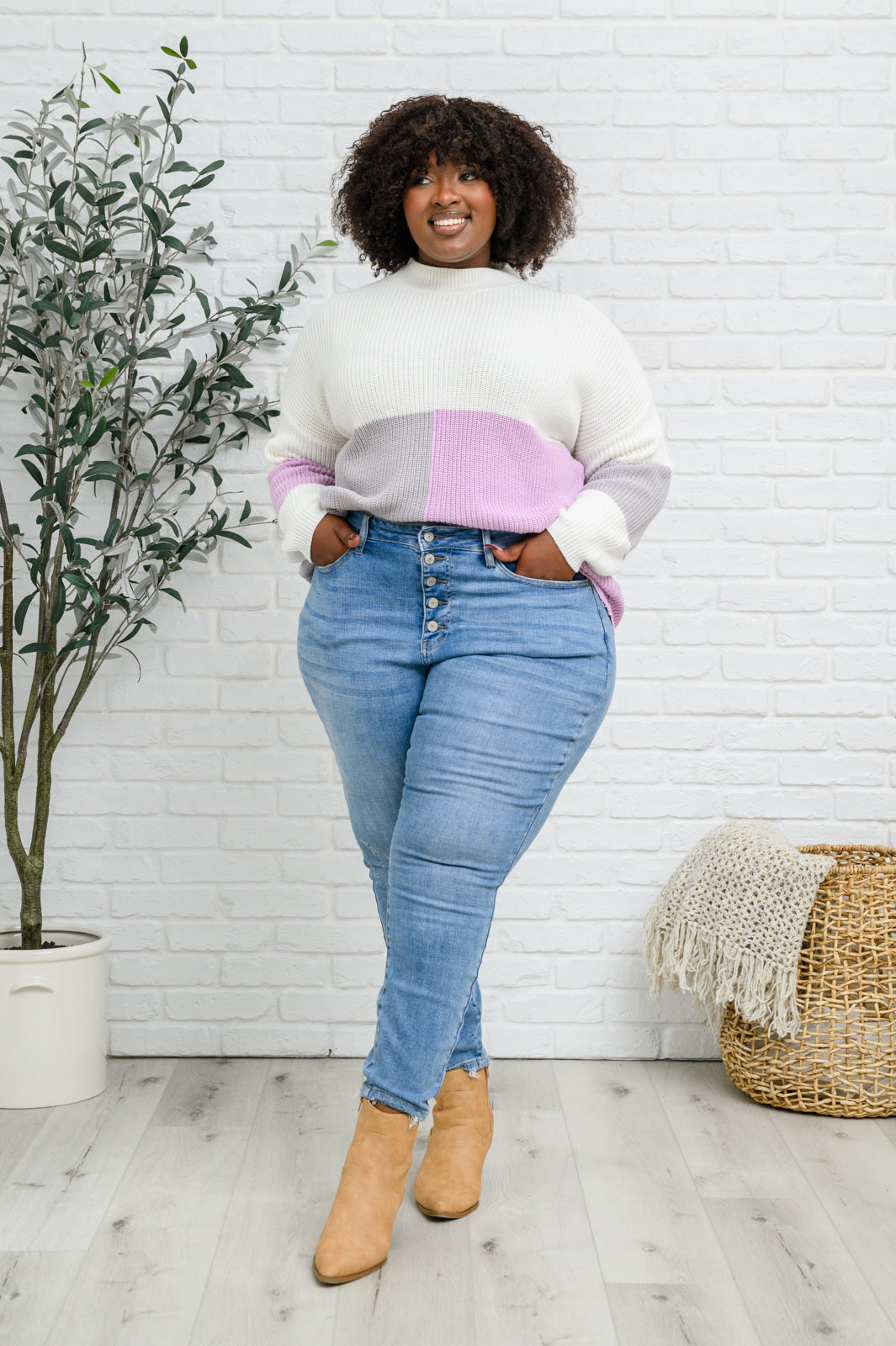 Hi-Rise Button Fly Skinny - Judy Blue - Shop All Around Divas