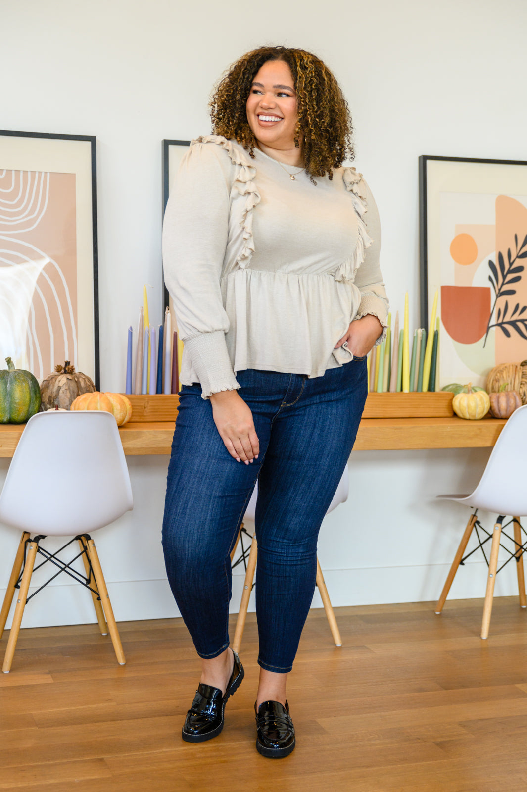 Sweet Confession Top In Seashell - Shop All Around Divas