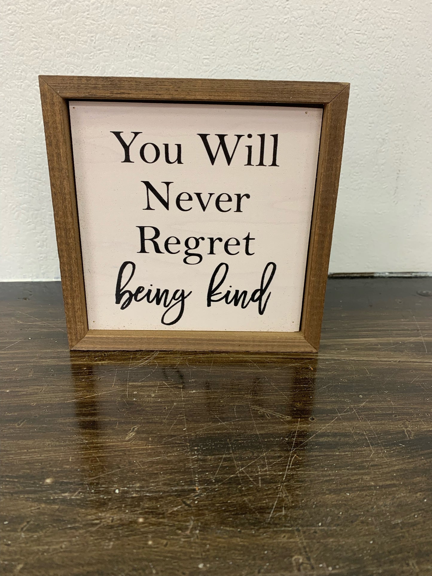 Being Kind Box Sign Driftless Studios