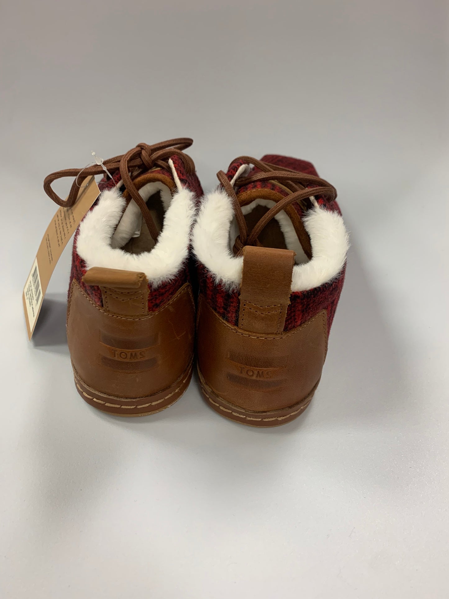 Toms Red Plaid Boots