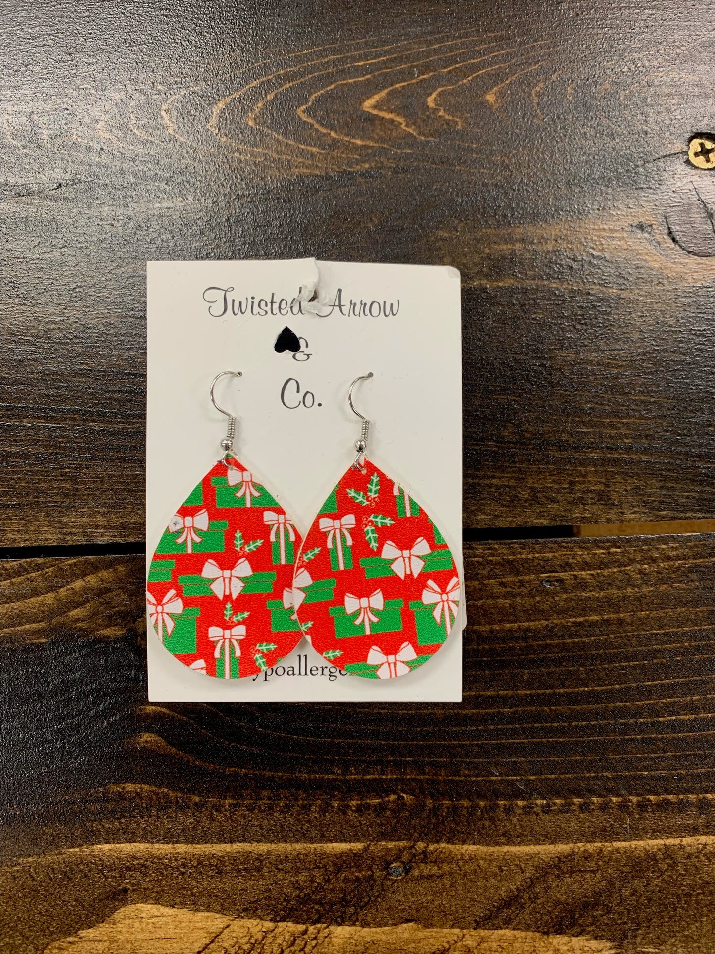 Christmas Teardrop Earrings