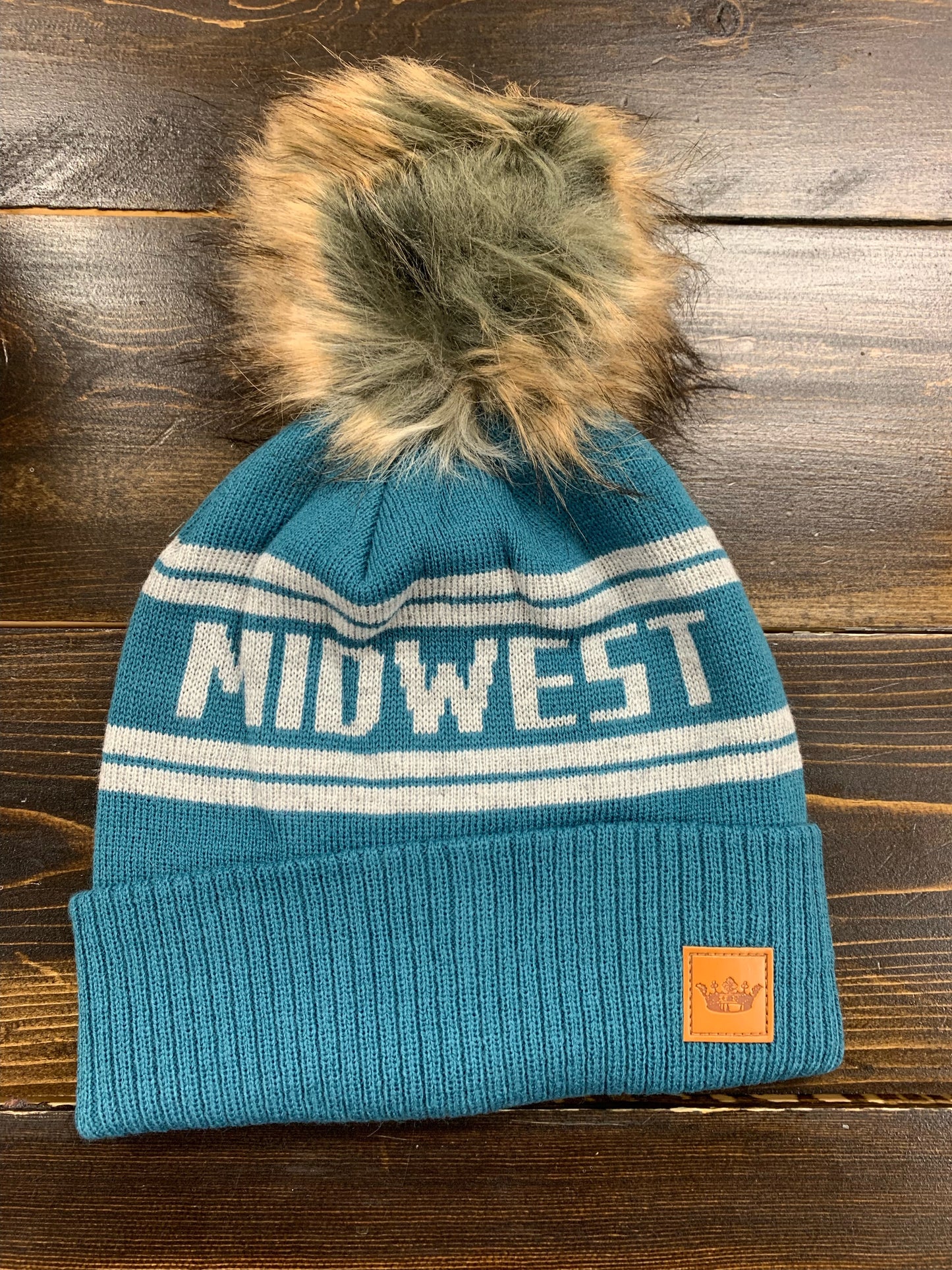 Midwest Pom Beanie - Shop All Around Divas