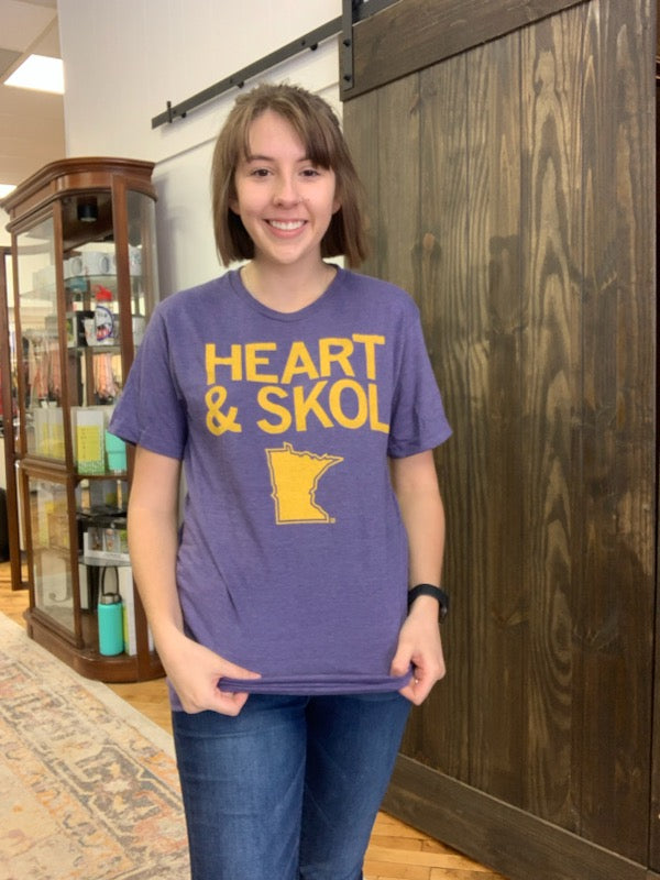 Heart & Skol Tee - Shop All Around Divas