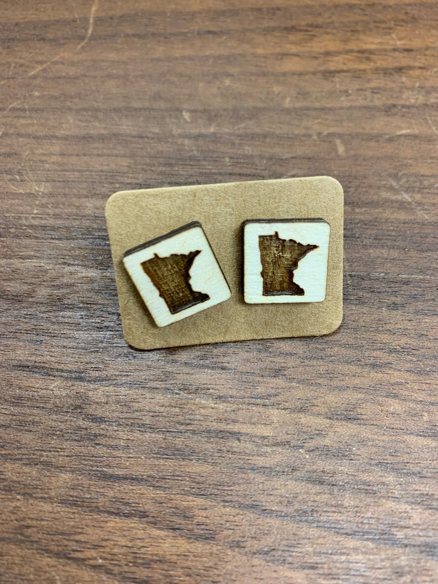 Minnesota Post Earrings Rustic Heartland Collection