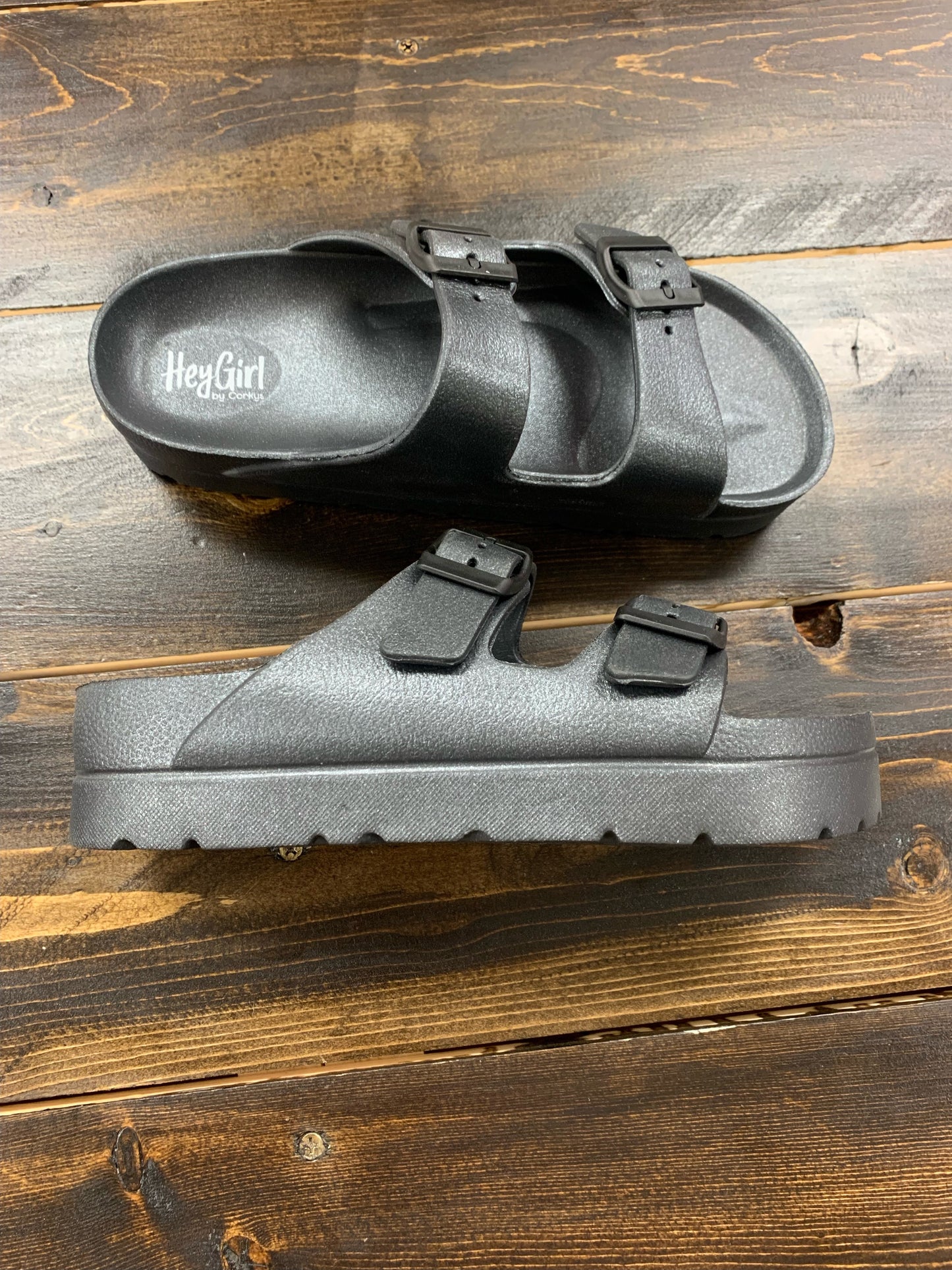 Floatie Sandal - Black Corkys