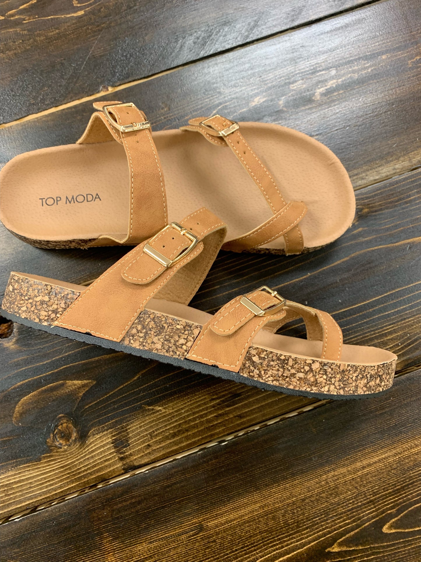 Amara Sandal - Tan Top Moda