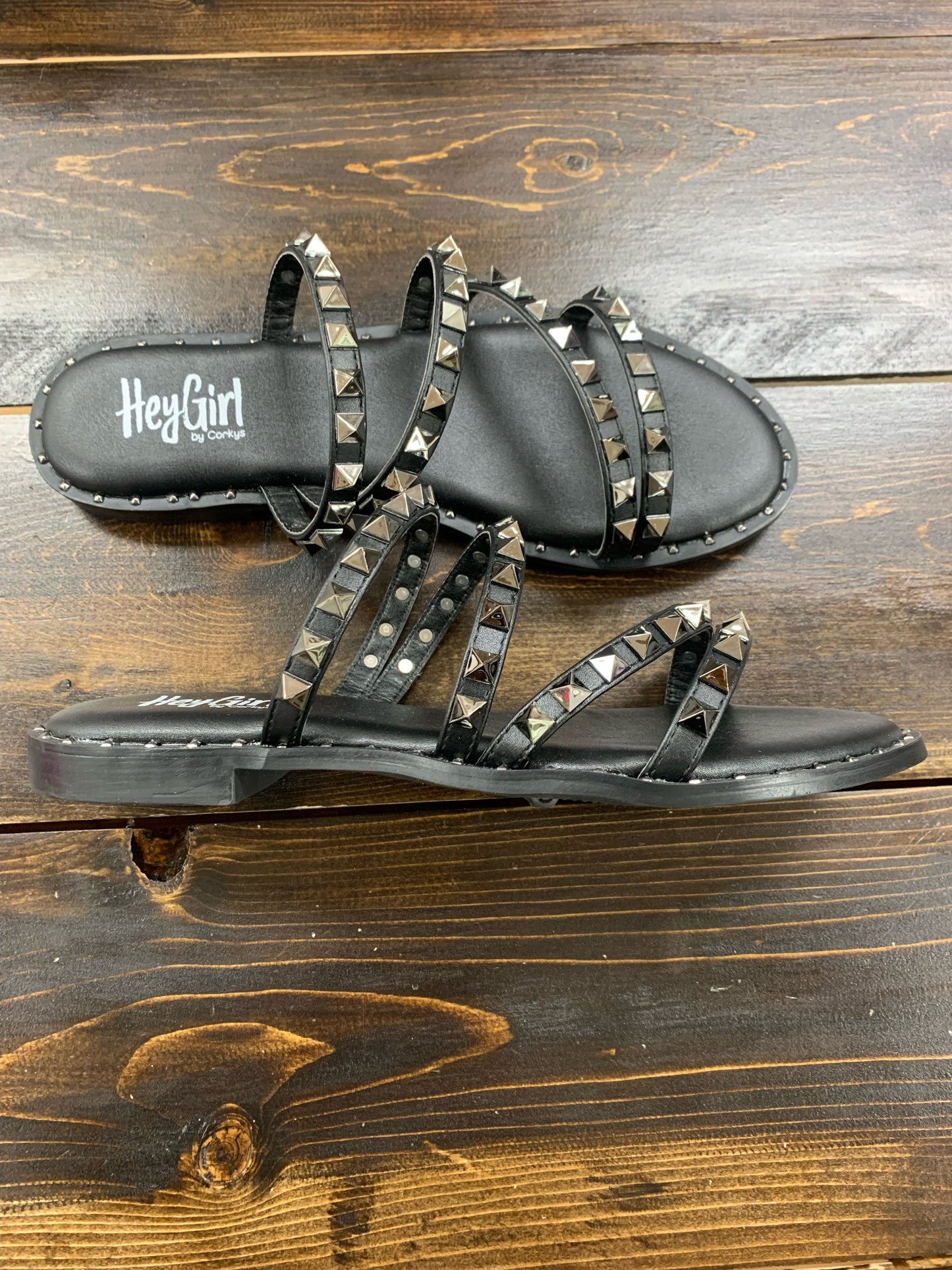 Beach Please Sandal - Black Corkys