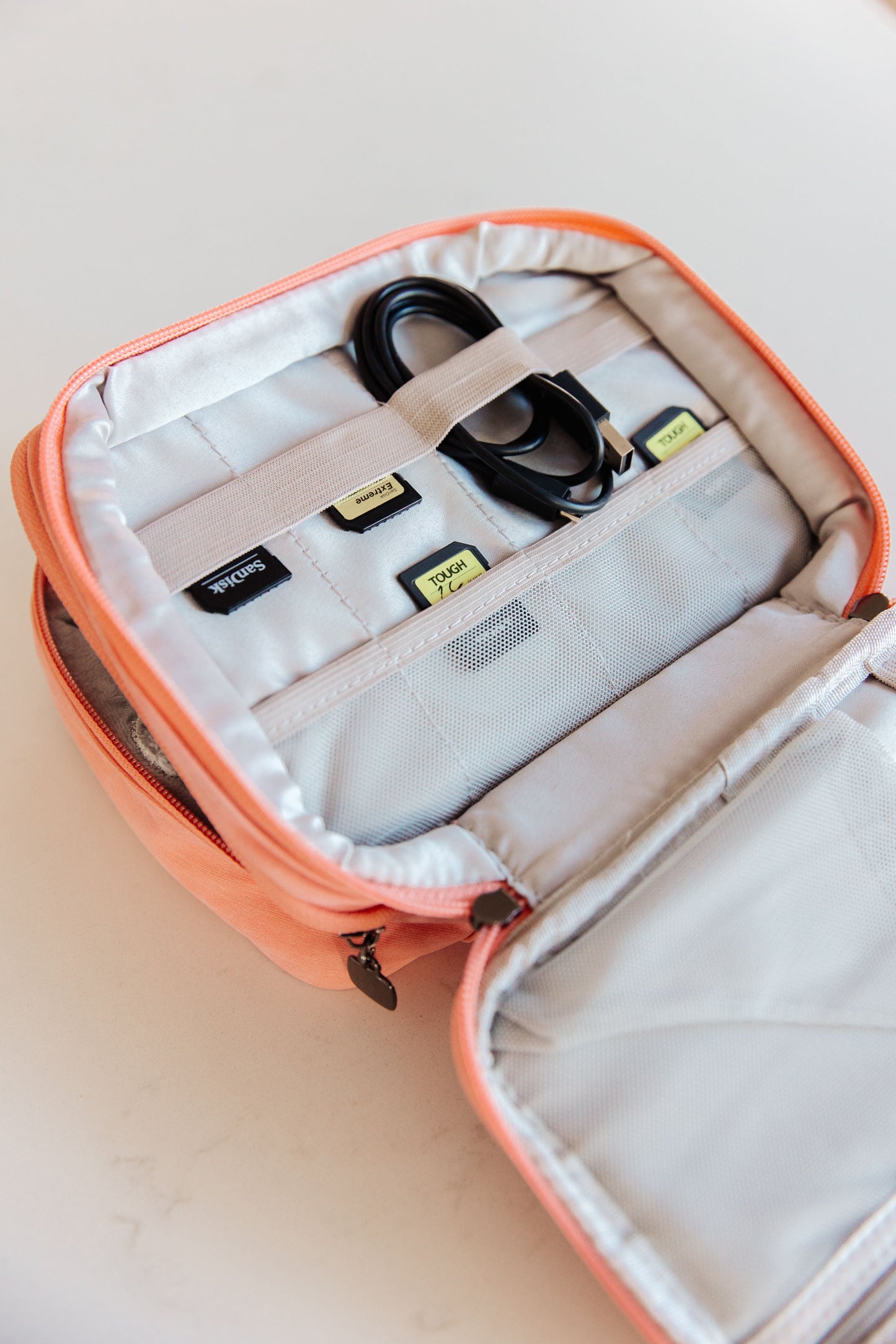 Travel Cord Organizer Case in Pink - Shop All Around Divas