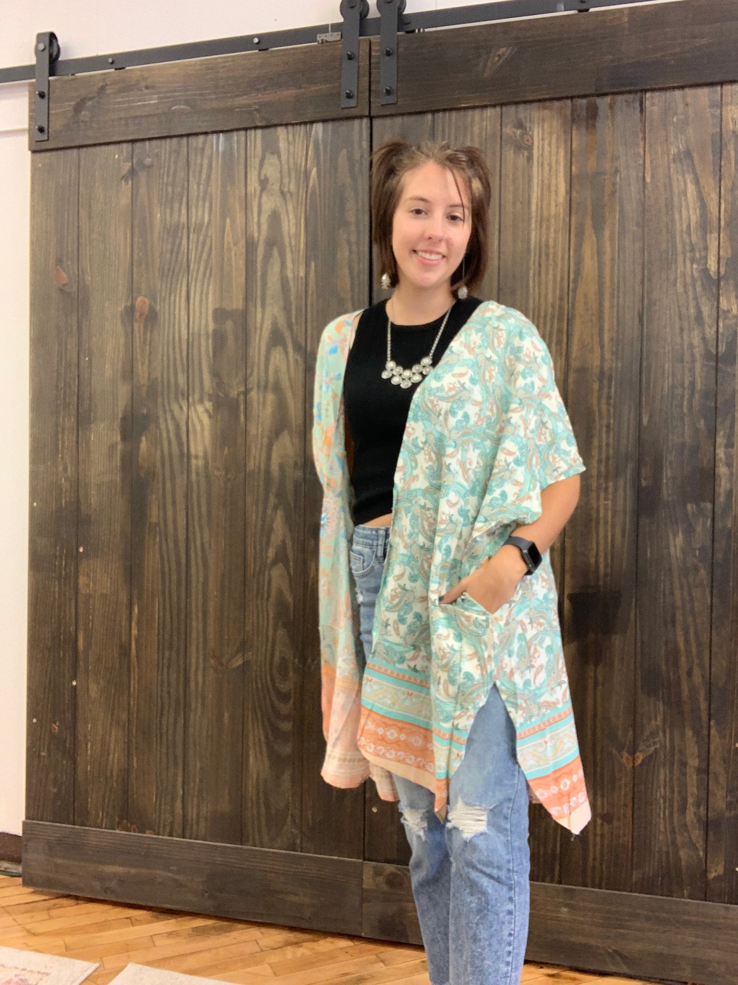 Lucille Kimono - Light Mint Davi & Dani