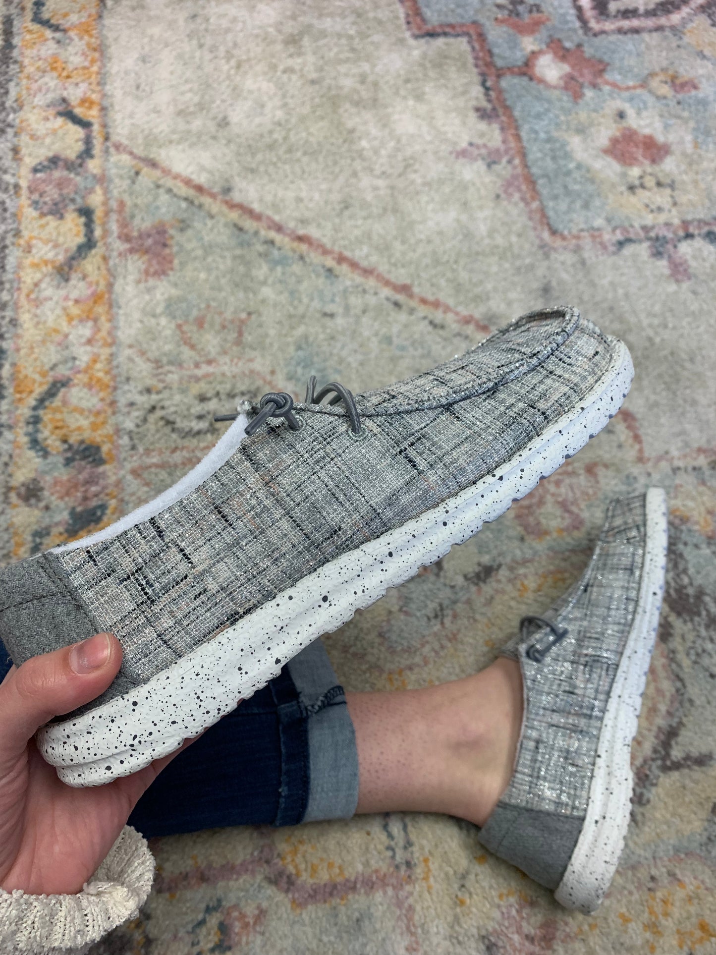 Cassandra Shoe - Grey - Shop All Around Divas