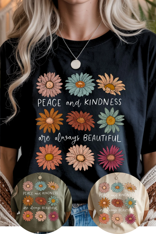 Peace & Kindness Graphic Tee