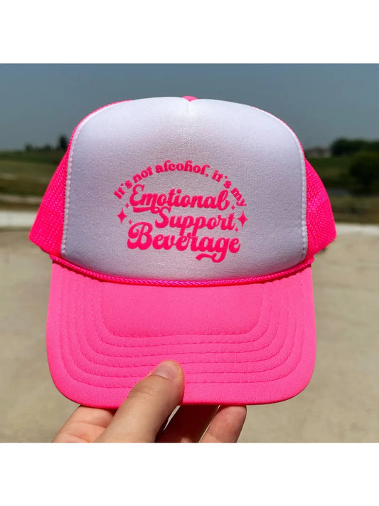 Emotional Support Beverage Trucker Hat - Shop All Around Divas