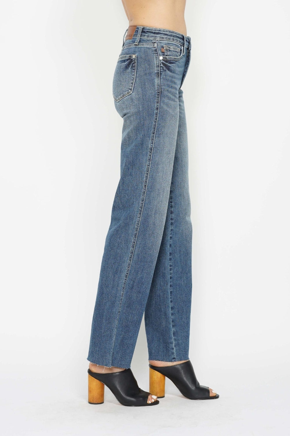 Judy Blue Full Size Tummy Control Straight Jeans Trendsi