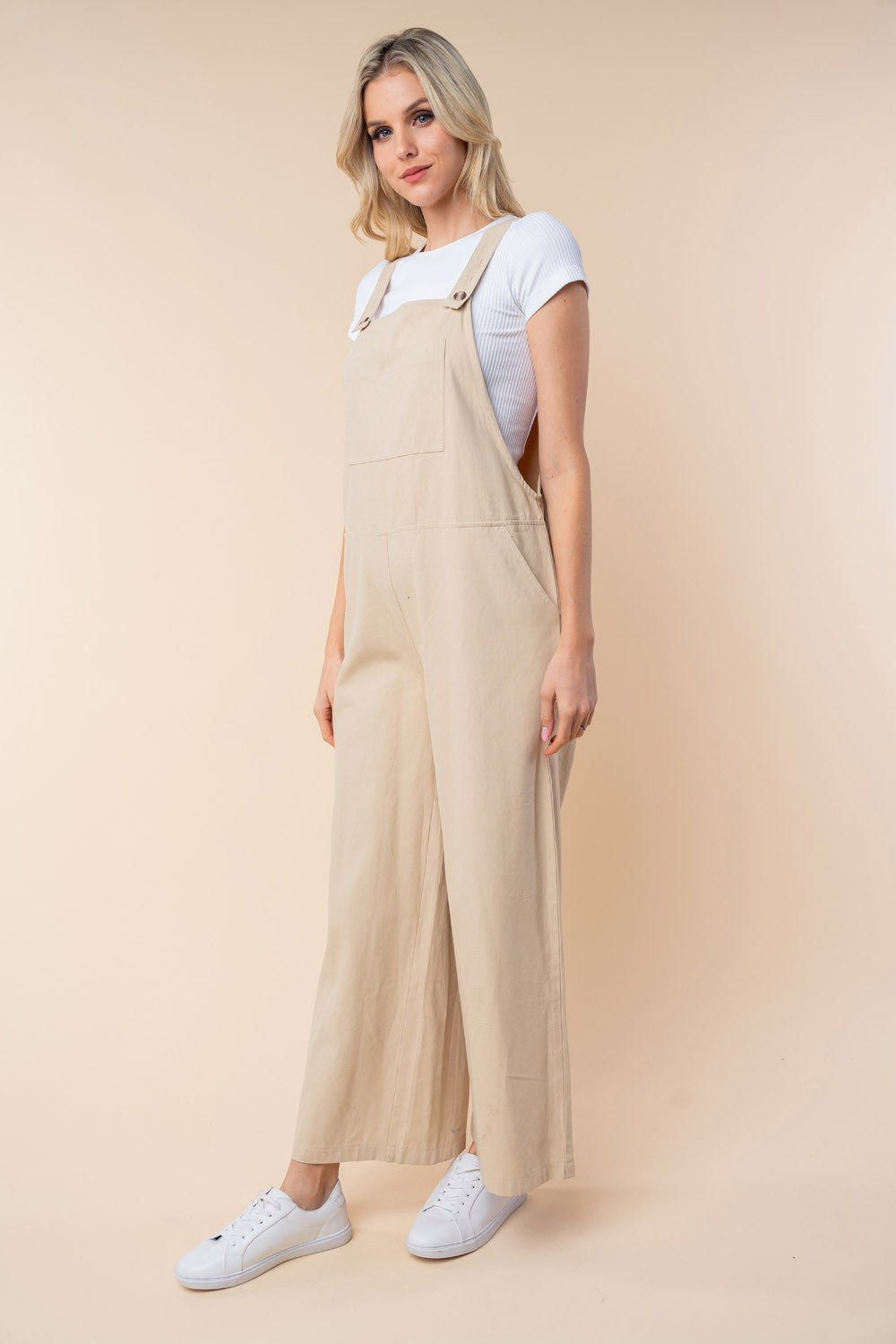 White Birch Sleeveless Wide Leg Jumpsuit - Shop All Around Divas