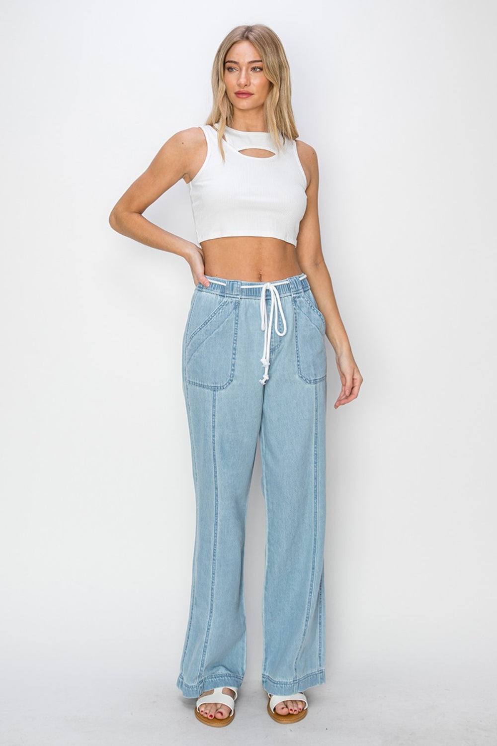 RISEN High Rise Straight Jeans - Shop All Around Divas