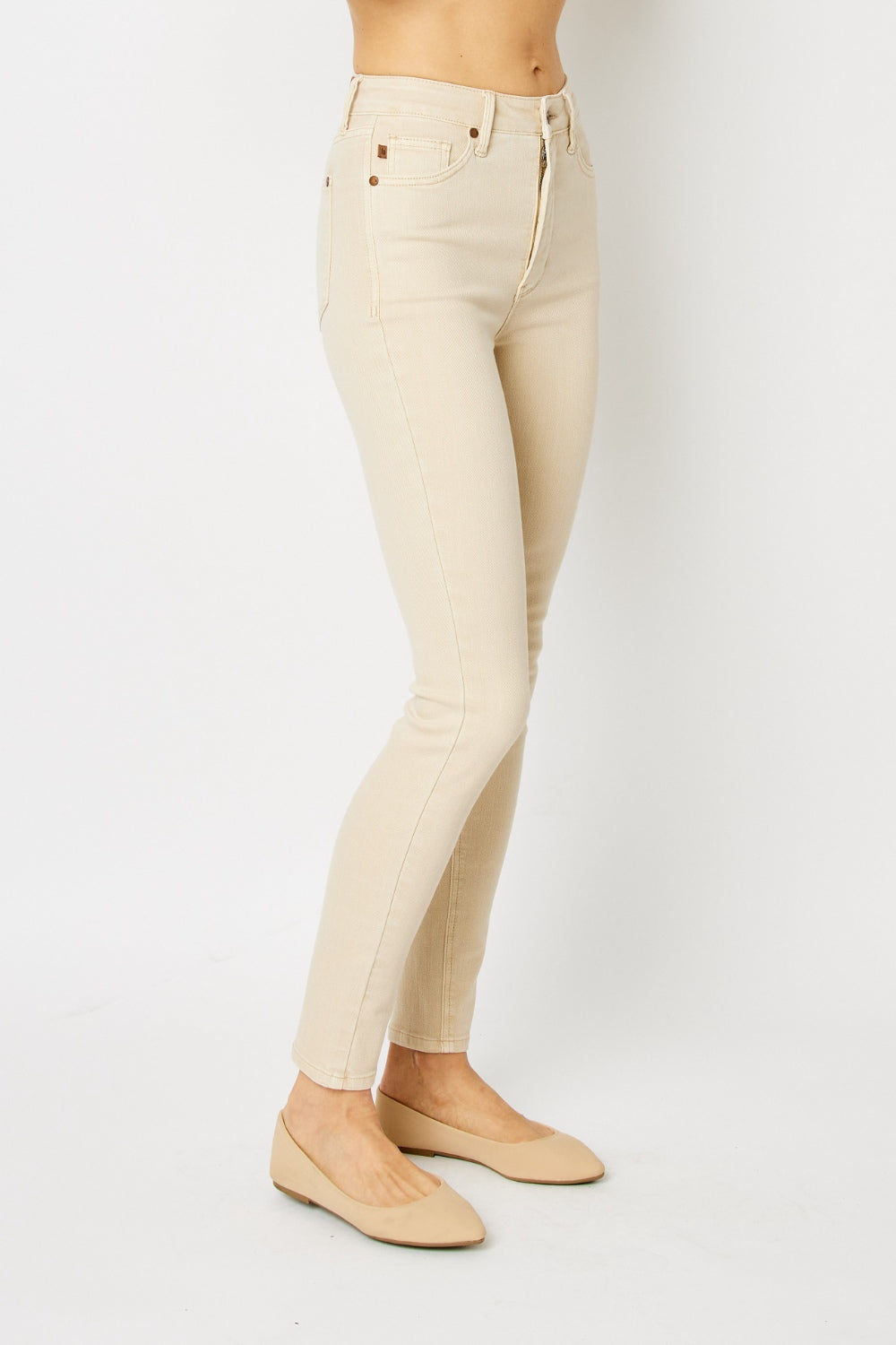 Judy Blue Garment Dyed Tummy Control Skinny Jeans - Shop All Around Divas