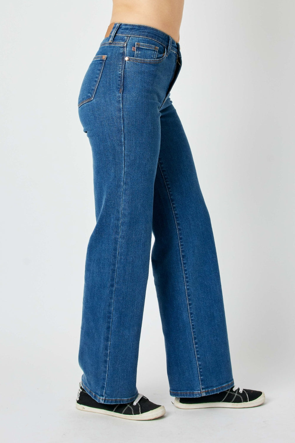 Judy Blue Full Size High Rise Straight Jeans Trendsi