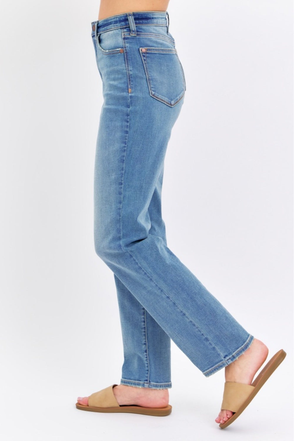 Judy Blue Full Size High Waist Straight Jeans - Shop All Around Divas