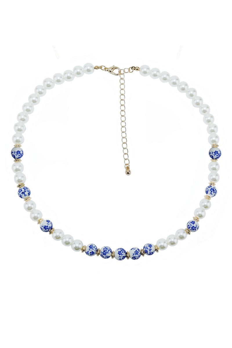 Royal Blossom Pearl Necklace