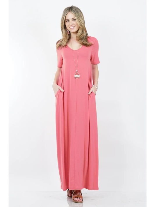 Aries V-Neck Maxi Dress - Shop All Around Divas