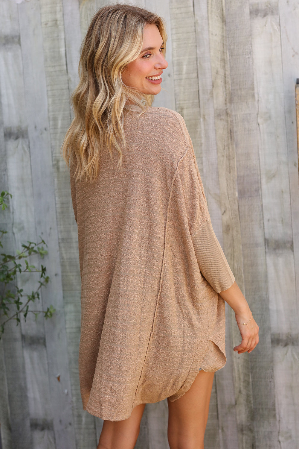 Golden Hour Taupe Hi Low Pullover