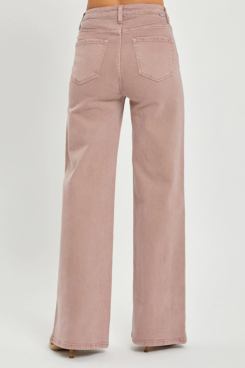 Risen Jeans Hi Rise Tummy Control Jeans - Mauve