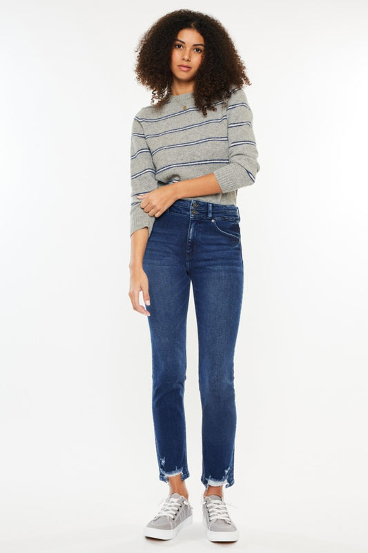 Kancan High Rise Slim Straight Jeans - Shop All Around Divas