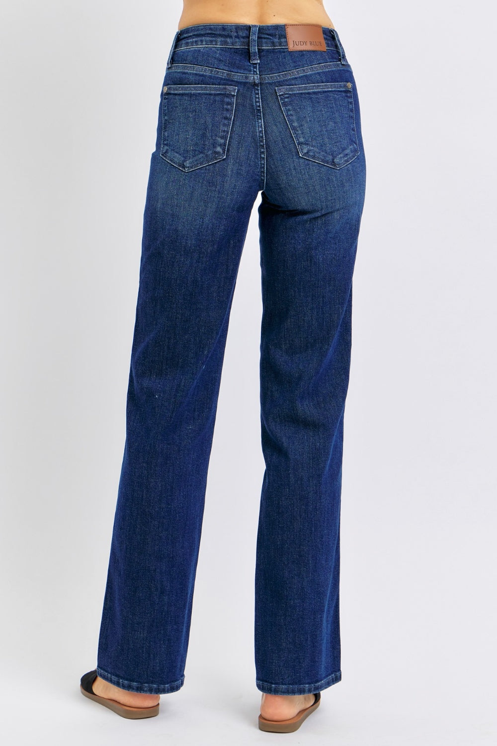 Vienna Judy Blue Full Size High Waist Tummy Control Straight Jeans Trendsi