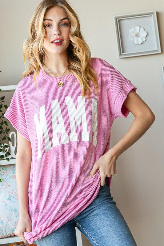 Heimish Full Size Letter Graphic Short Sleeve T-Shirt - Shop All Around Divas