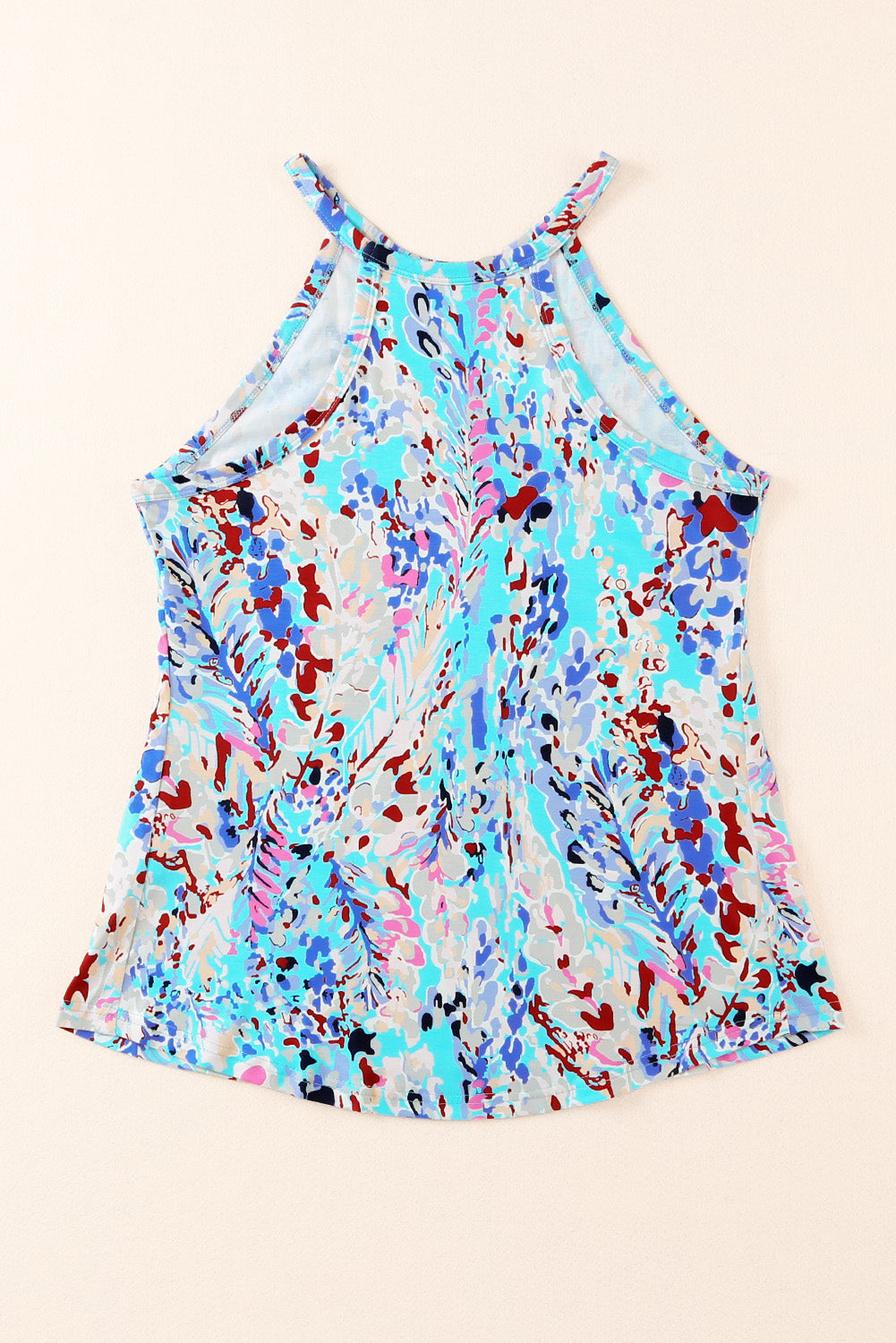 Printed Round Neck Tank Top