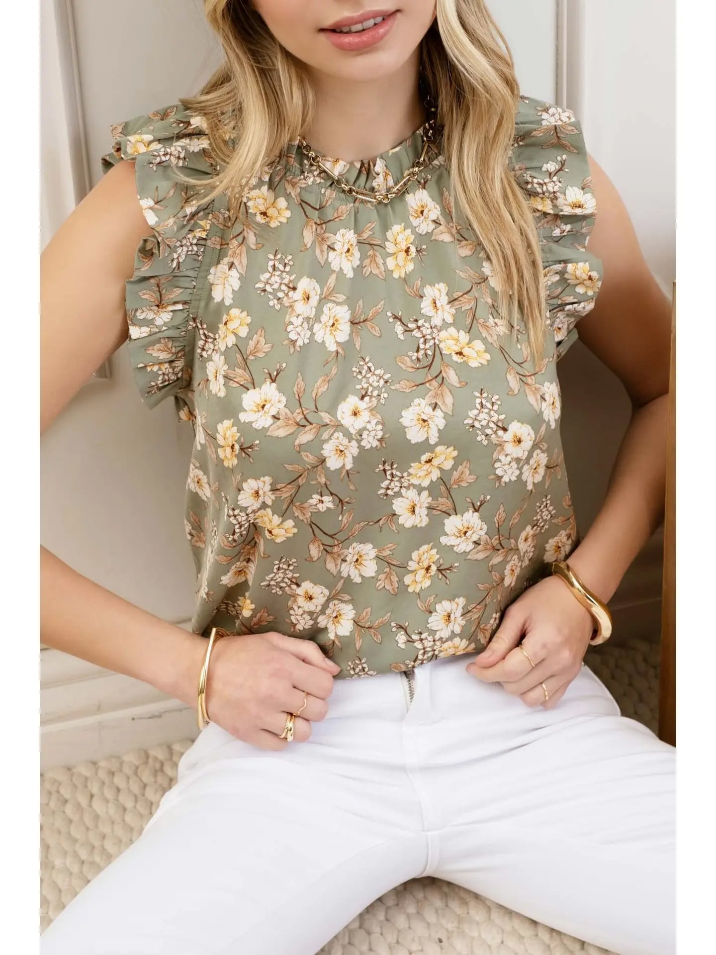 Debra Floral Print Blouse - Shop All Around Divas