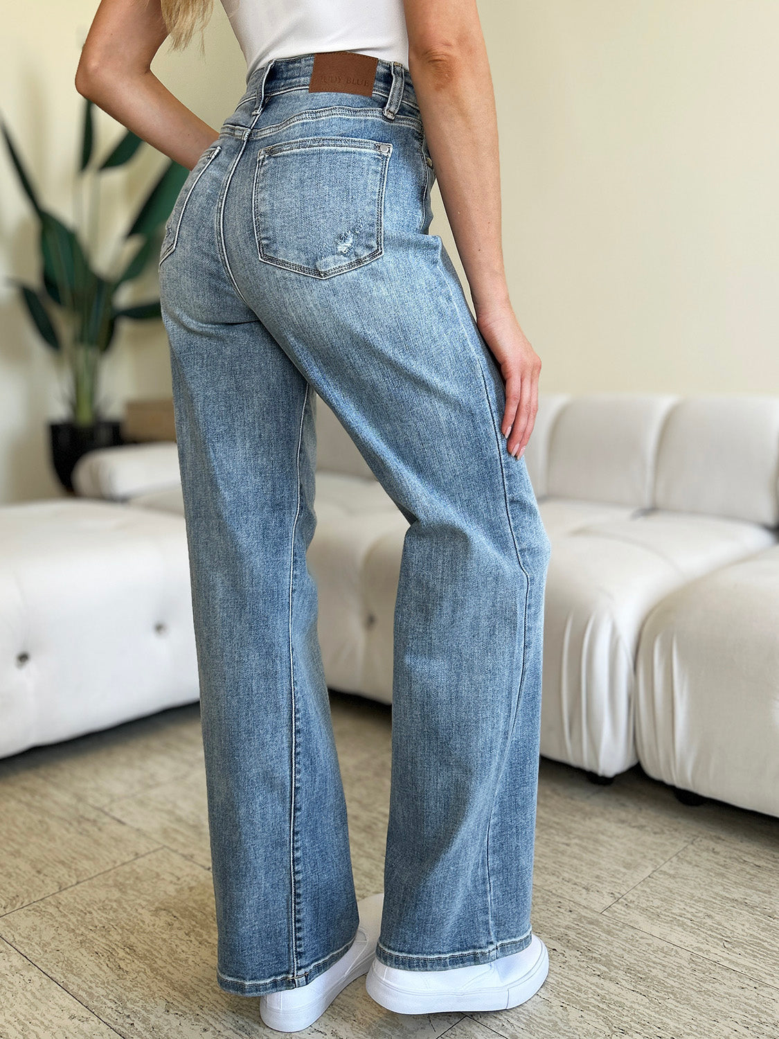 Judy Blue Full Size High Waist Straight Jeans - Shop All Around Divas