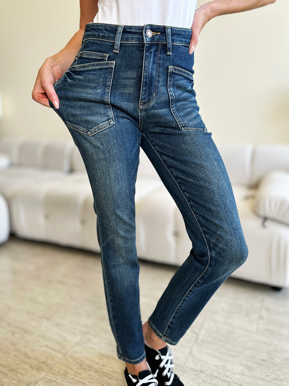 Judy Blue Full Size High Waist Skinny Jeans - Shop All Around Divas