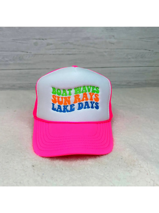Boat Sun Lake Trucker Hat - Shop All Around Divas